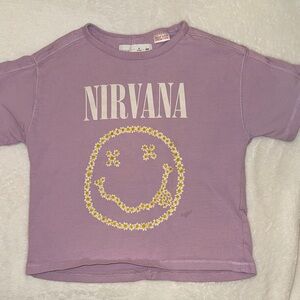 Zara Lilac Nirvana Daisy Smile Tee